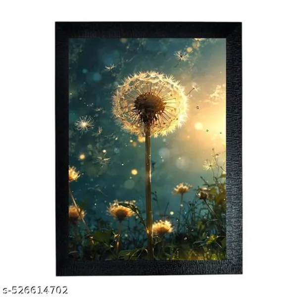 A4_Size_Beautiful_Positive_Yellow_Flower_With_Grass_Photo_Frame_For_Home_Decor_Hotels_Resturants_Gym_Kids_Room_Pooja_Rooms_Temple_Gift