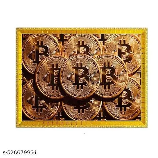 Bitcoin_Art_Print_With_Gold_Frame,_A4_Size,_Psychedelic_Rainbow_Design