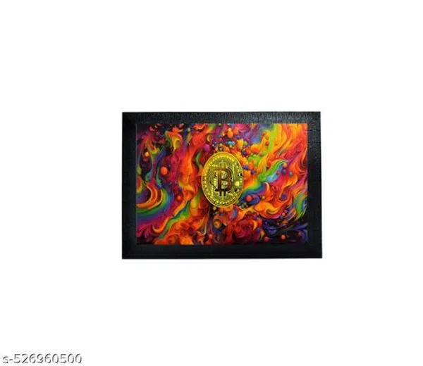 Home_Wall_Decor_Frames__Bitcoin_Modern_Art_Wall_Framed_Paintings_For_Office,_Dining,_Living_Room_Decoration_08Inchx12Inch,_Framing_With_Leminated