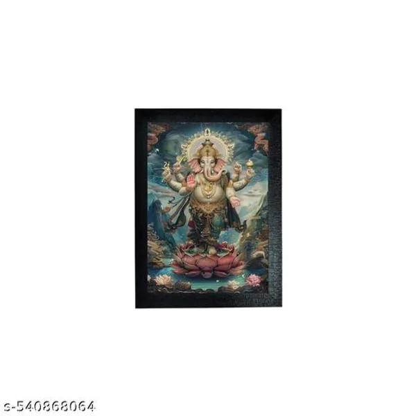 A4_Frame_Black_Ganeshh_Ji_Printed_Photo_Best_Quality_Papaer_Home_,_Office_Decorative_1