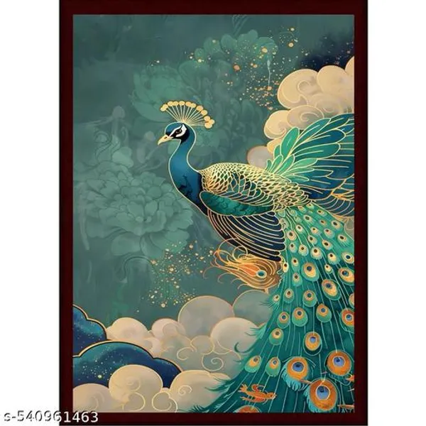 A4_Brown_Framepeacock_Photo_Frame_For_Living_Room,_Home_Decor,_Bedroom_Temple_Kids_Room_Offices_Hotels_Reesturants_Gifts_Offices_Pack_1
