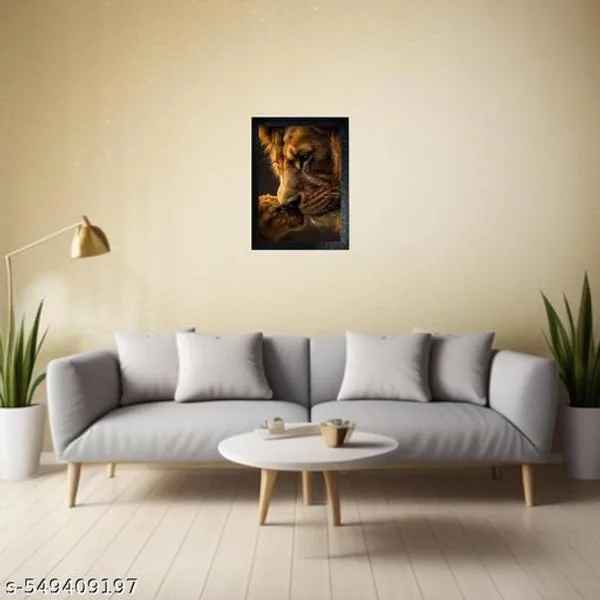 Lion_Love_Photo_Frame__With_Frame__For_Wall__Home_And_,Office