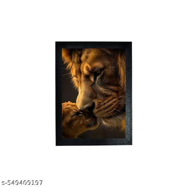 Lion_Love_Photo_Frame__With_Frame__For_Wall__Home_And_,Office