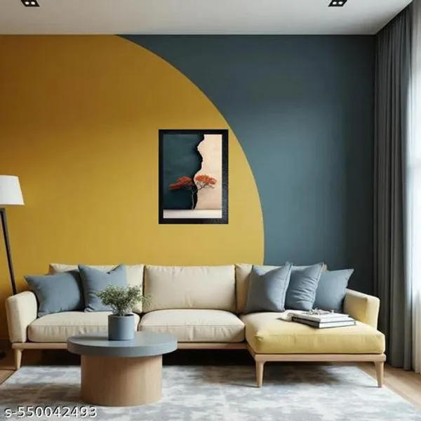 Dual_Harmony_Abstract_Tree_Art__A4_Size_Wall_Frame__Minimalist_Natureinspired_Home_Decor__A4_Size