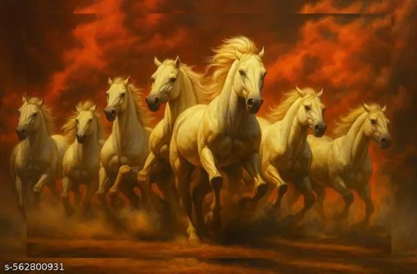 Fiery_Sunset_7_Running_Horses_Vastu_Wall_3D_Scenery_Good_Luck_&_Prosperity__Modern_Home_Decor_Art