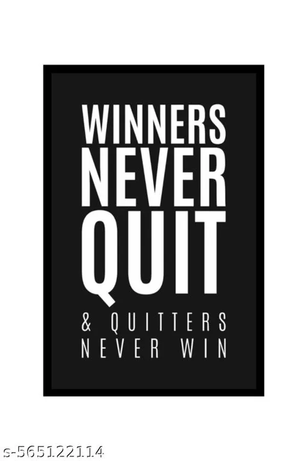 Motivational_Wall_Photo_Frame__“Winners_Never_Quit_&_Quitters_Never_Win”_Quote__Black_&_White__For_Home/Office_Decor