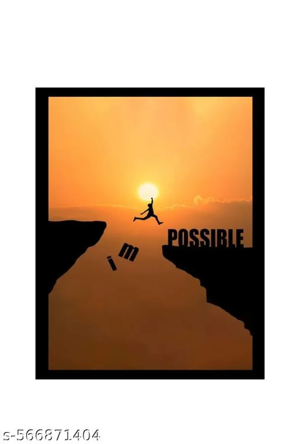 Motivational_Wall_Frame_–_“I’M_Possible”_Cliff_Jump_Quote_|_Sunrise_Background_|_Wooden_Frame_For_Office,_Study_Room,_Gym,_Or_Gift