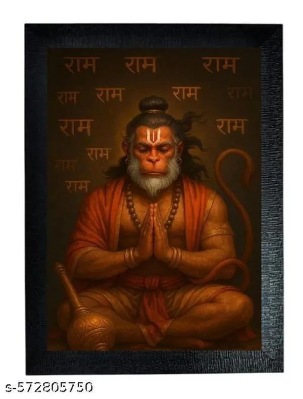 Divya_Bhakt_Hanuman__Ram_Naam_Dhyan_Edition__Photo_Frame__Plastic__For_Wall