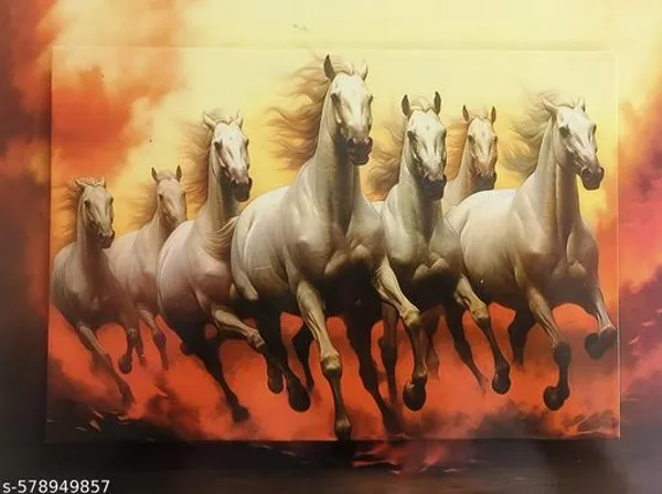 7_Horses_Vastu_Wooden_Scenery_Orange__3D_Wall_Hanging_For_Living_Room_&_Office