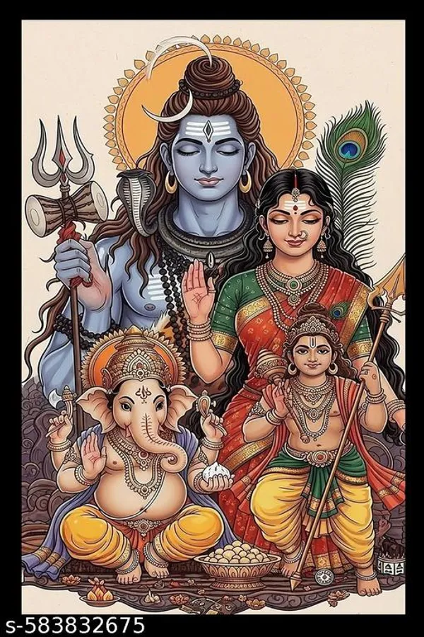 Shiv_Parivar_Plastic_Wall_Frame__A4_Size__Home_&_Office_Decor