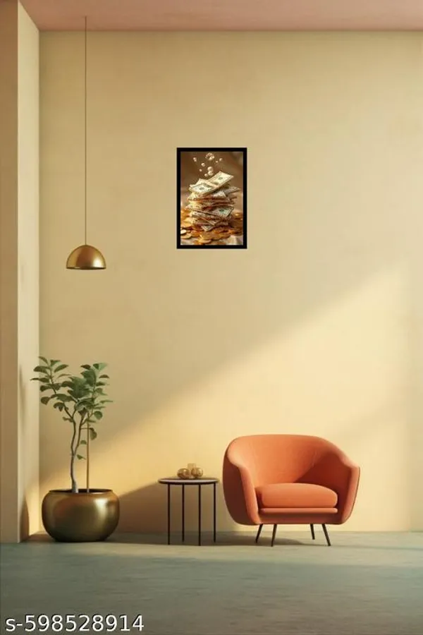 Luxury_Dollar_&_Gold_Coin_Decorative_Showpiece__Wealth_&_Prosperity_Wooden_Frame