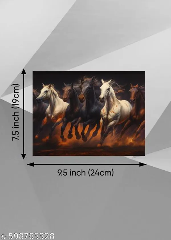 7_Horses_Wooden_3D_Wall_Scenery__Multicolor_Power_Edition_For_Home_&_Office_Decor