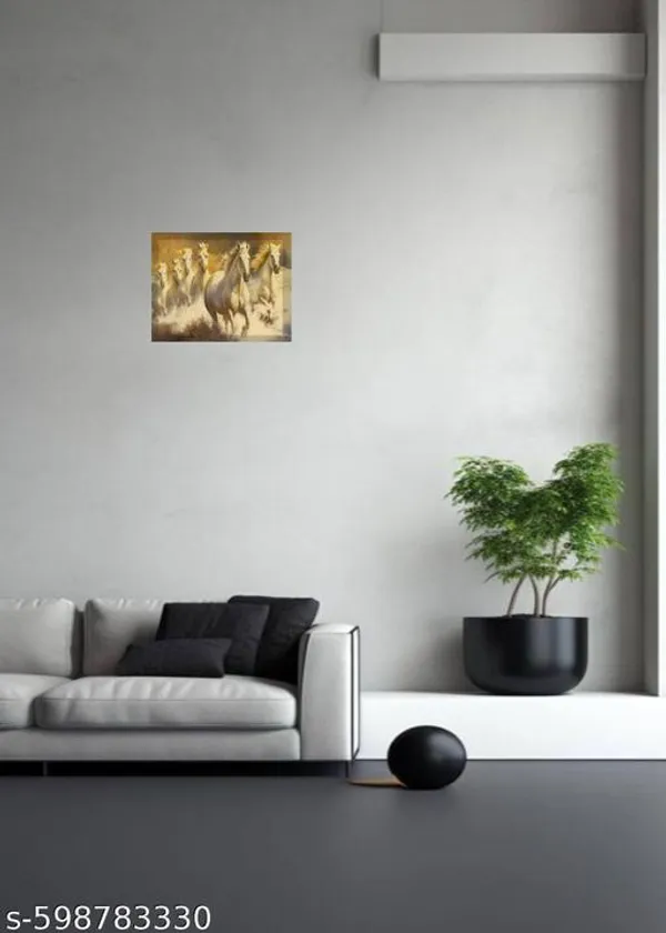7_Horses_Wooden_3D_Wall_Scenery_Off_White__Multicolor_Power_Edition_For_Home_&_Office_Decor
