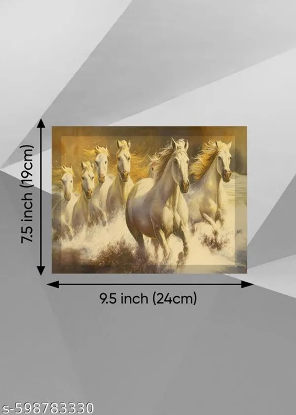 7_Horses_Wooden_3D_Wall_Scenery_Off_White__Multicolor_Power_Edition_For_Home_&_Office_Decor