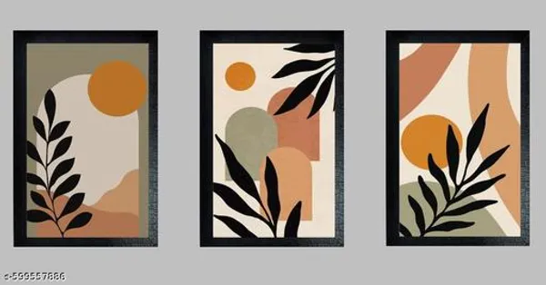 Modern_Boho_Abstract_Nature_Wall_Art__Set_Of_3_Black_Frame_Posters