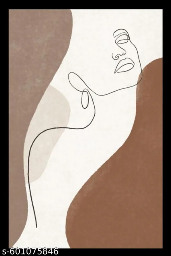 Minimalist_Line_Art_Woman_Wooden_Wall_Frame