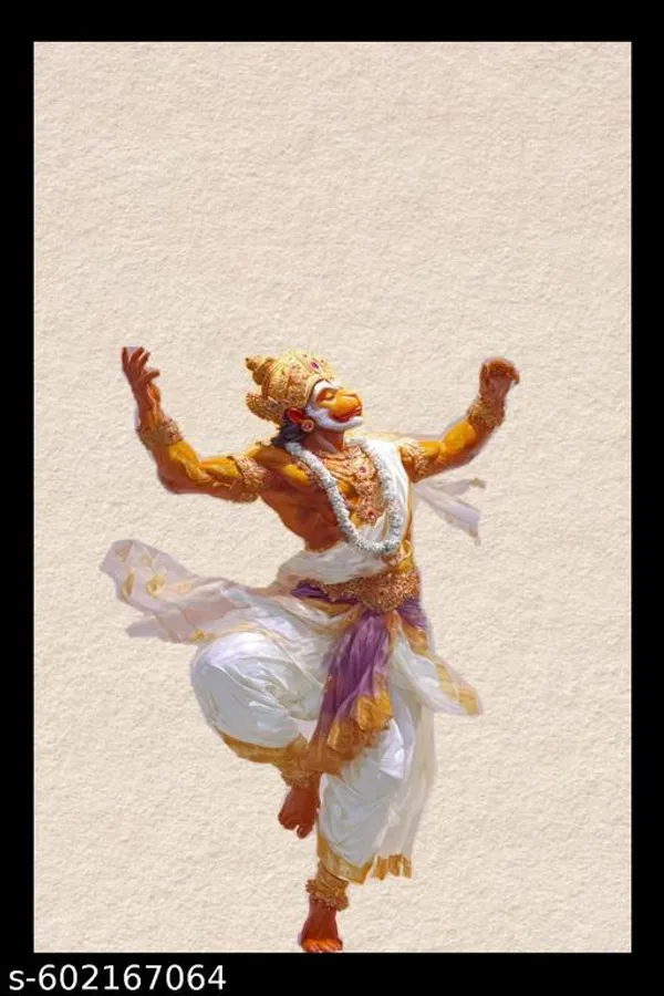 Divine_Hanuman_Ji_Wooden_Wall_Frame
