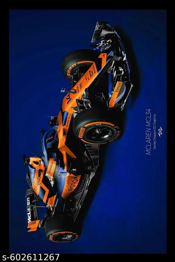 Mclaren_Mcl34_Formula_1_Horizontal_Wooden_Wall_Frame
