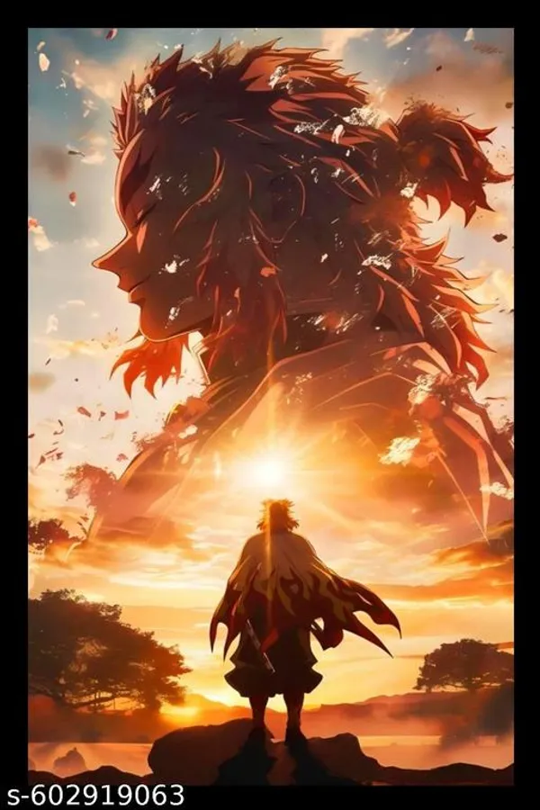 Demon_Slayer_Kyojuro_Rengoku_Flame_Hashira_Anime_Wooden_Photo_Frame