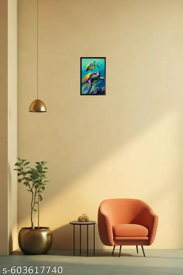 Colorful_Sea_Turtle_Wooden_Wall_Frame