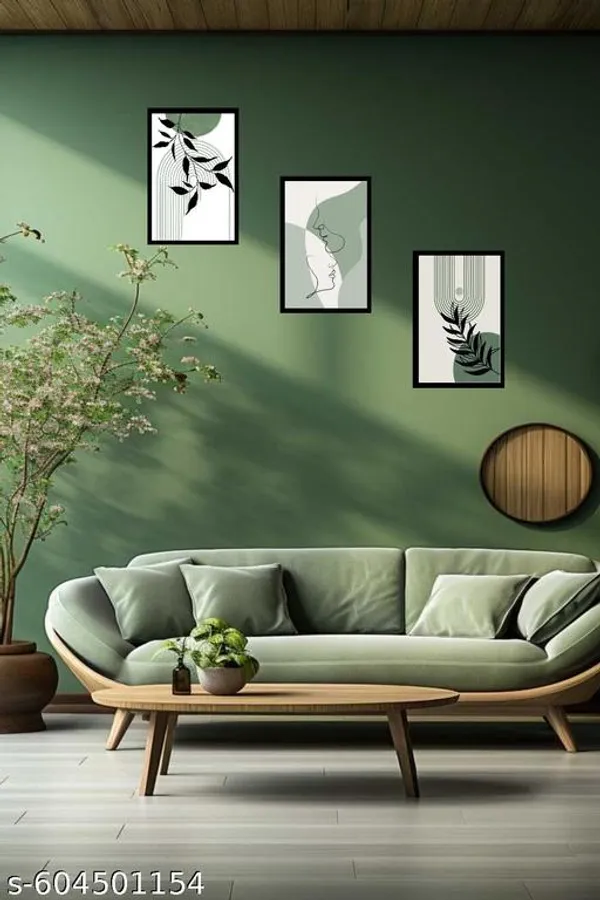 Minimalist_Abstract_Green_Wooden_Wall_Frame_Set_Pack_Of_3
