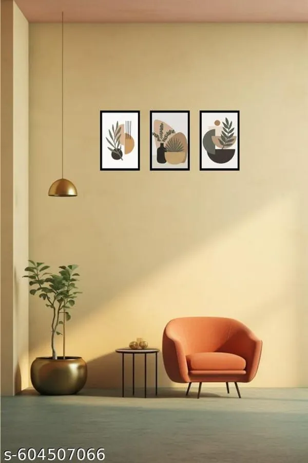 Earthy_Abstract_Botanical_Wooden_Wall_Frame_Set_Pack_Of_3