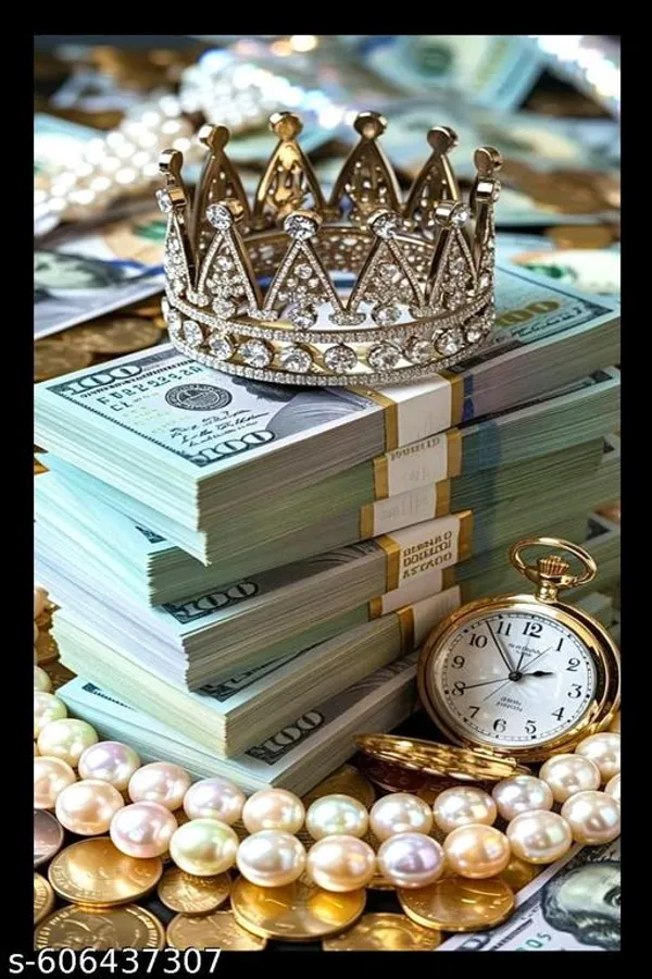 Wealth_&_Prosperity_Themed_Wooden_Photo_Frame