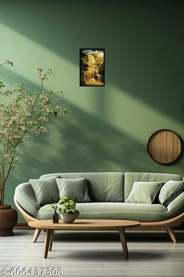 Feng_Shui_Golden_Money_Waterfall_Wooden_Frame