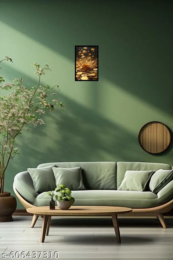 Golden_Lotus_Coin_Wooden_Vastu_Frame