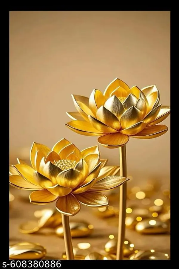 Golden_Lotus_Flower_Wooden_Frame__Elegant_Wall_Decor