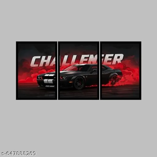 Dodge_Challenger_Muscle_Car_Art_Print_Pack_Of_3