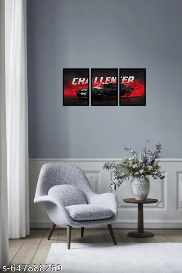 Dodge_Challenger_Muscle_Car_Art_Print_Pack_Of_3