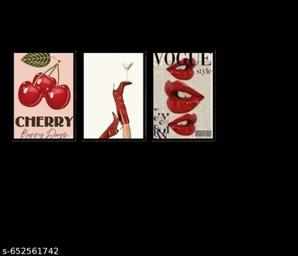 Vogue_Aesthetic_Red_Cherry_&_Martini_Retro_Fashion_Wall_Art_Pack_Of_3