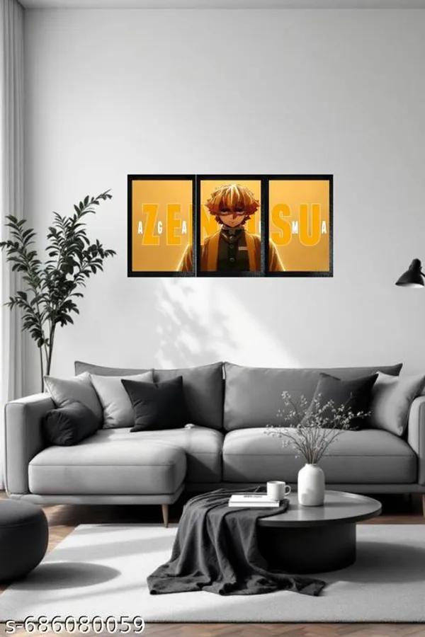 Zenitsu_Agatsuma_Thunder_Breathing_Anime_Wall_Photo_Frames_Pack_Of_3