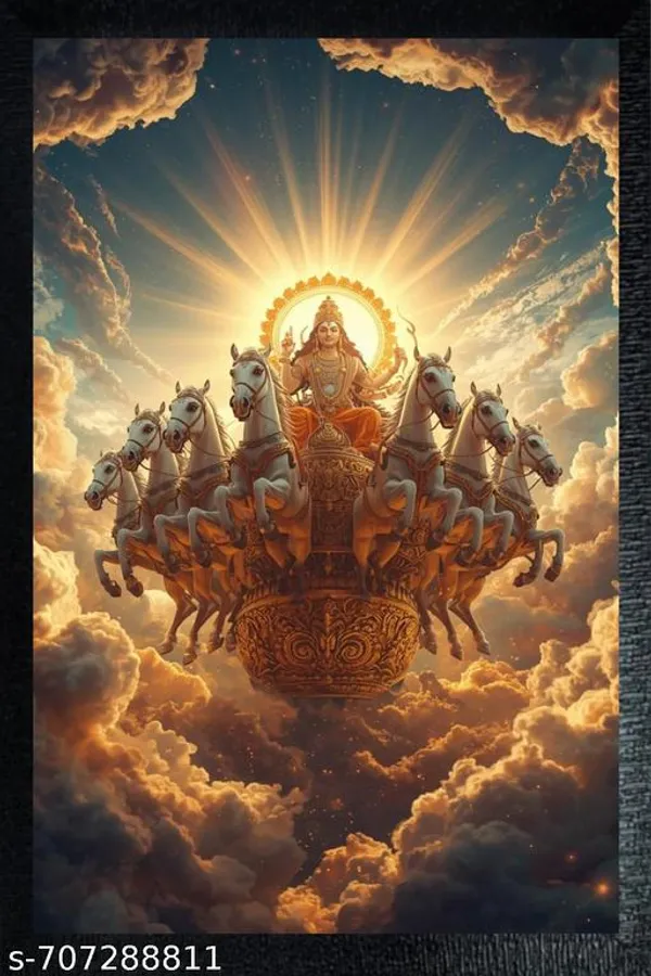 Lord_Surya_Dev_On_Seven_Horses__Divine_Hindu_Wall_Art