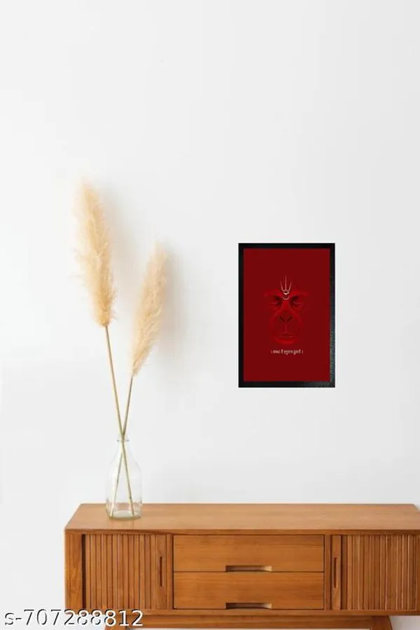 Sankat_Mochan_Hanuman__Minimal_Red_Devotional_Wall_Art