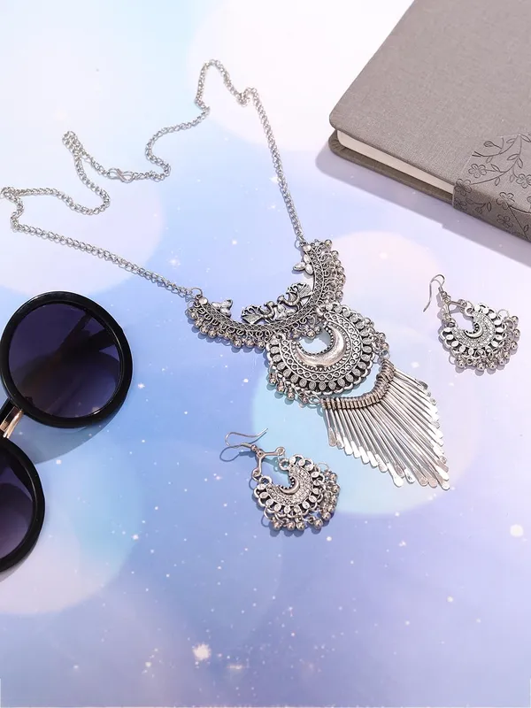 Oxidised_Silver_Tribal_Necklace_Set_And_Traditional_Ethnic_Jewelry_With_Matching_Earrings_For_Women