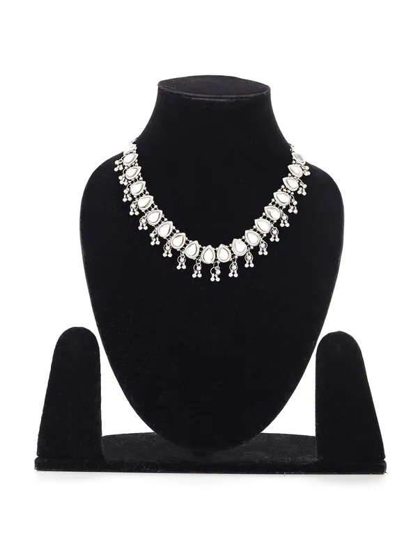 Oxidised_Silver_Teardrop_Choker_Necklace_With_Hanging_Beads_Ethnic_Jewelry_For_Women