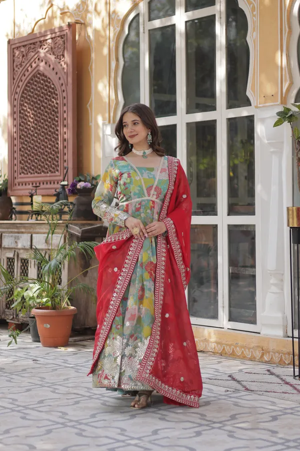 Sky_Blue_Russian_Silk_Readymade_Alia_Cut_Gown_With_Dupatta_Set_For_Women