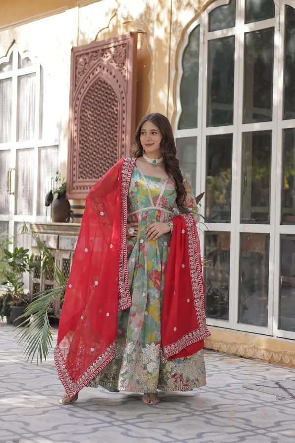 Sky_Blue_Russian_Silk_Readymade_Alia_Cut_Gown_With_Dupatta_Set_For_Women