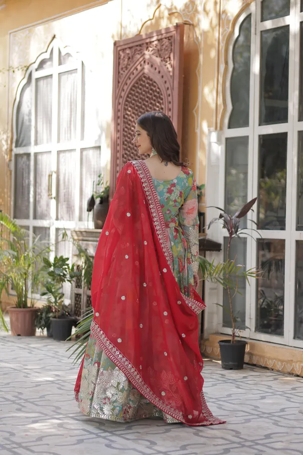 Sky_Blue_Russian_Silk_Readymade_Alia_Cut_Gown_With_Dupatta_Set_For_Women