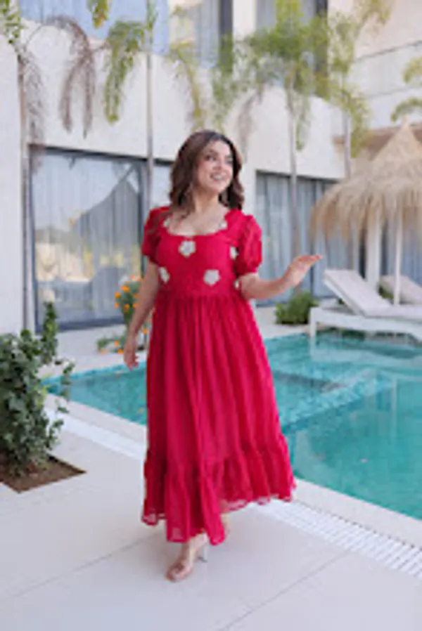 Pink_Fendi_Silk_Readymade_Gown_For_Women