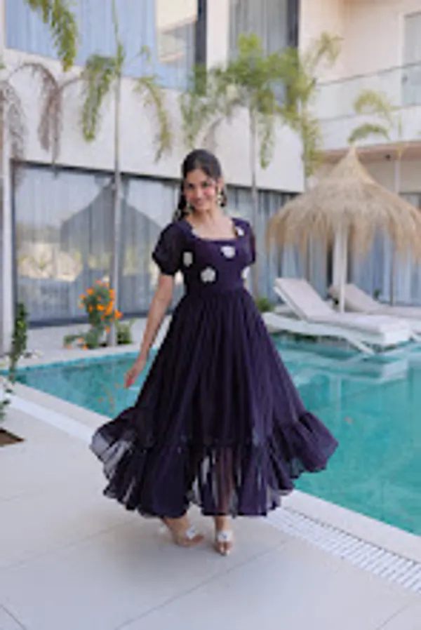 Dark_Purple_Fendi_Silk_Readymade_Gown_For_Women