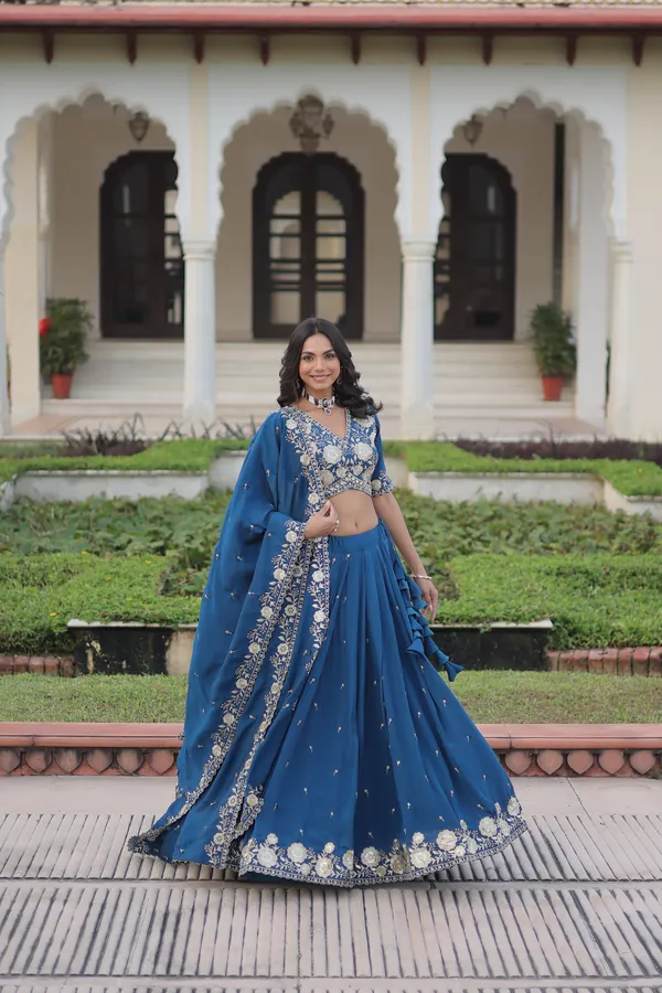 Blue_Vichitra_Silk_Embroidered_Lehenga_Choli_Set_With_Dupatta_For_Women