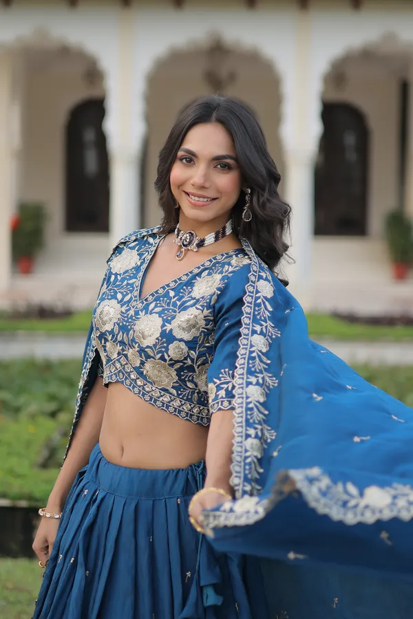 Blue_Vichitra_Silk_Embroidered_Lehenga_Choli_Set_With_Dupatta_For_Women