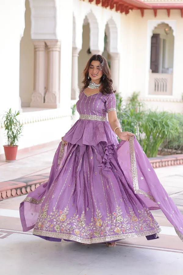 Lavender_Gold_Crush_Embroidered_Lehenga_Choli_Set_With_Dupatta_For_Women