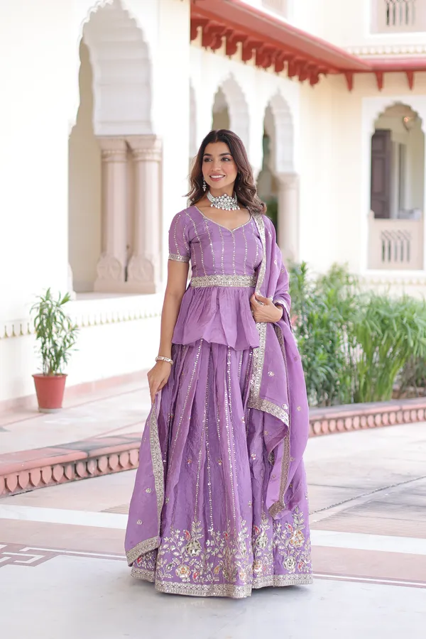 Lavender_Gold_Crush_Embroidered_Lehenga_Choli_Set_With_Dupatta_For_Women