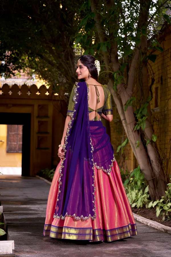 Purple_Kanchipuram_Silk_Lehenga_Choli_Set_With_Zari_Weaving_Work_And_Embroidered_Georgette_Dupatta_For_Women