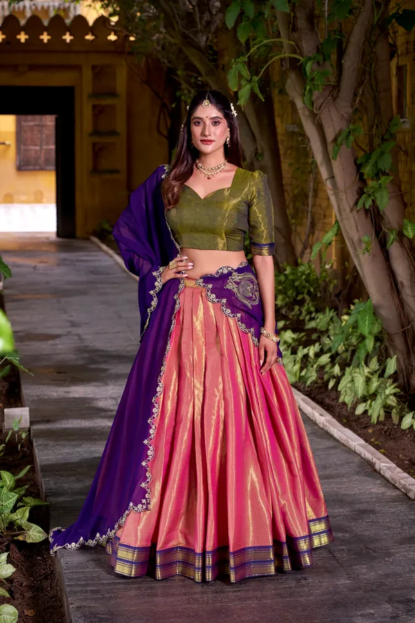 Purple_Kanchipuram_Silk_Lehenga_Choli_Set_With_Zari_Weaving_Work_And_Embroidered_Georgette_Dupatta_For_Women
