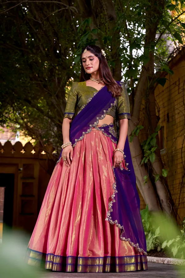 Purple_Kanchipuram_Silk_Lehenga_Choli_Set_With_Zari_Weaving_Work_And_Embroidered_Georgette_Dupatta_For_Women